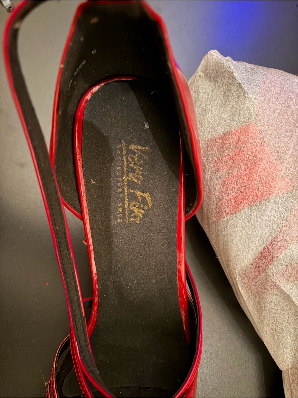 Very FIne red ballroom shoes - Picture 4 of 4